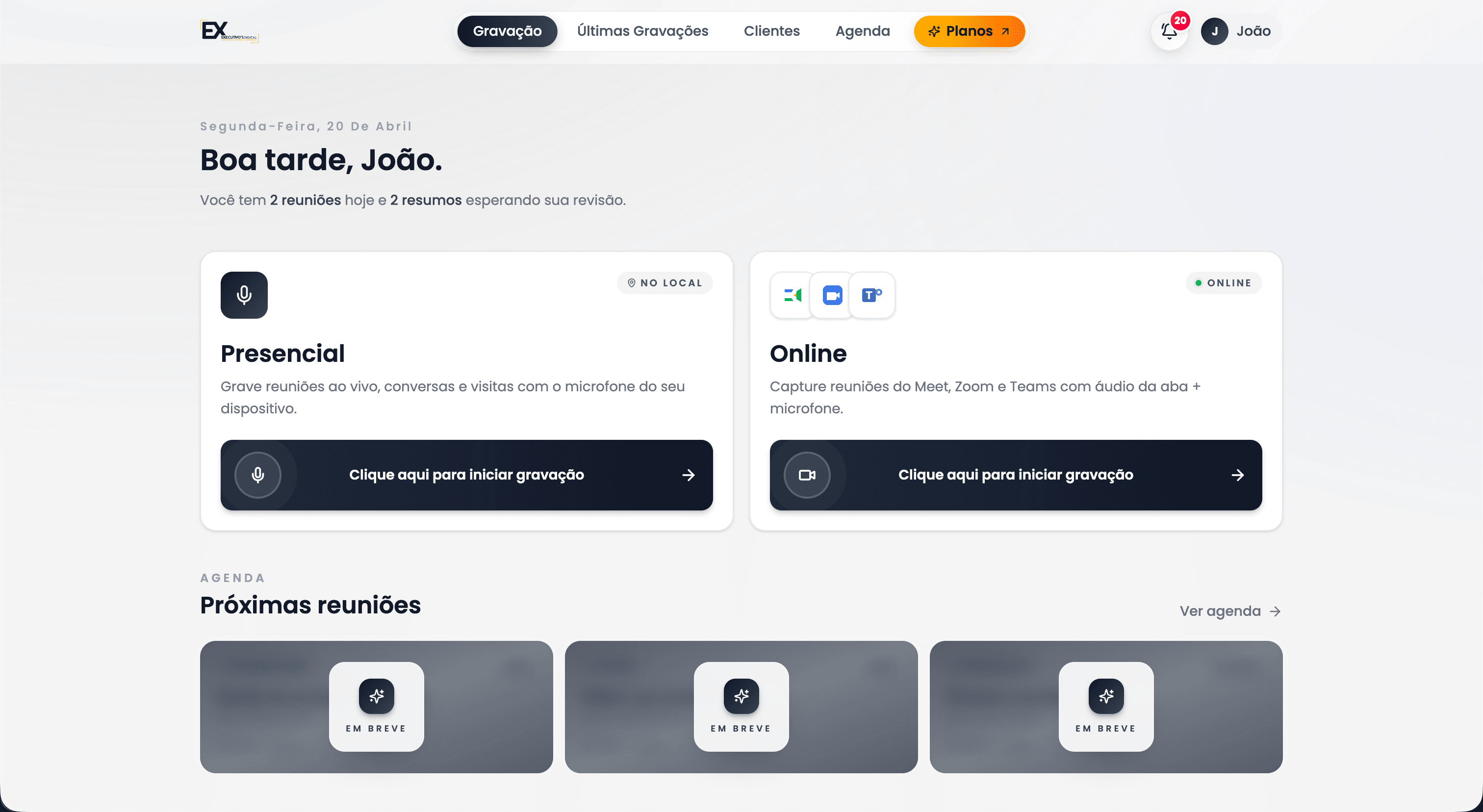 Saída estruturada do Voice
